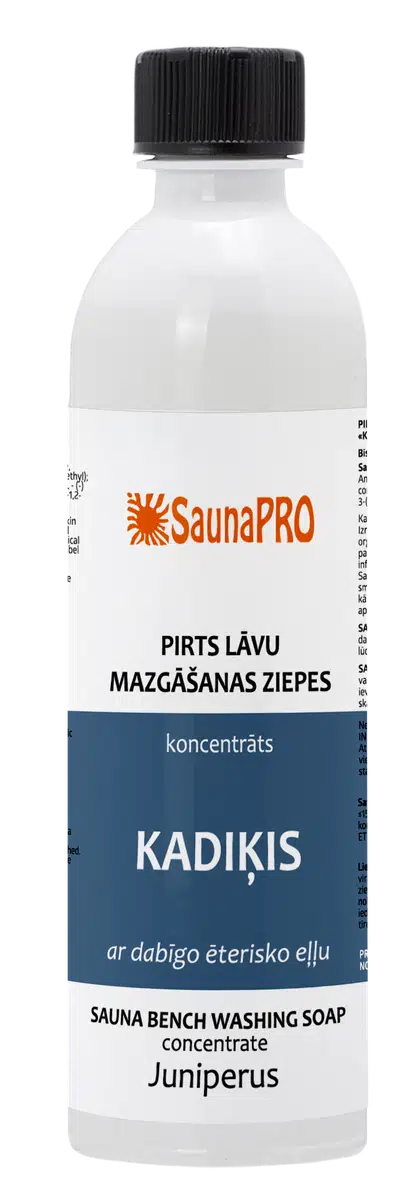SaunaPro Juniper bench washing soap